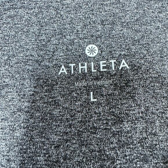 Athleta Powervita Straight Leg Pant Size L Gray EUC Wicking Yoga Athleisure - Picture 4 of 9